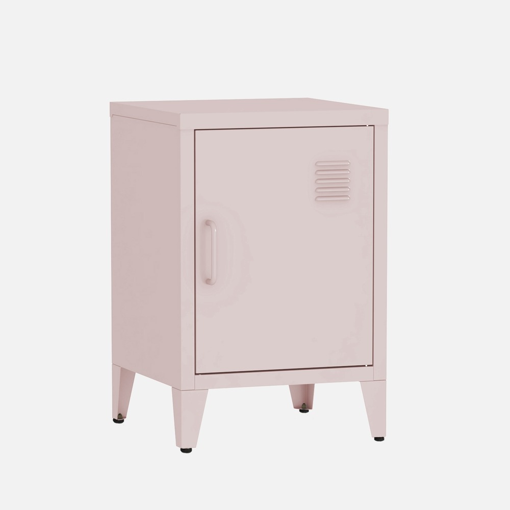 Table de chevet industrielle métal 1 porte pour chambre enfant