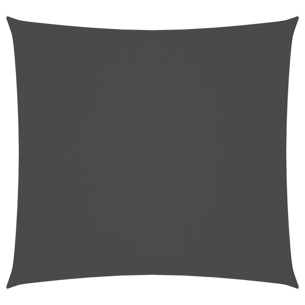 Parasol en tissu oxford carré 4x4 m anthracite