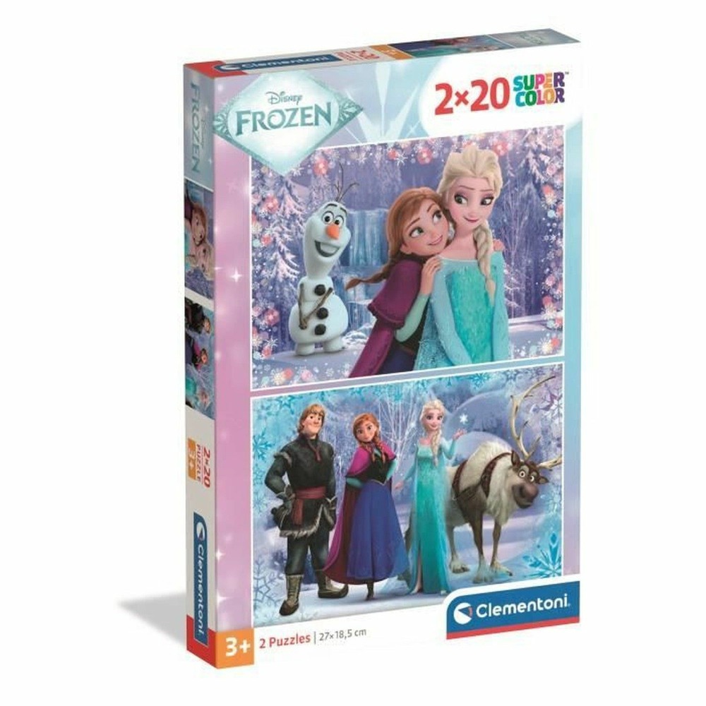 2 puzzles 20 pièces la reine des neiges 2