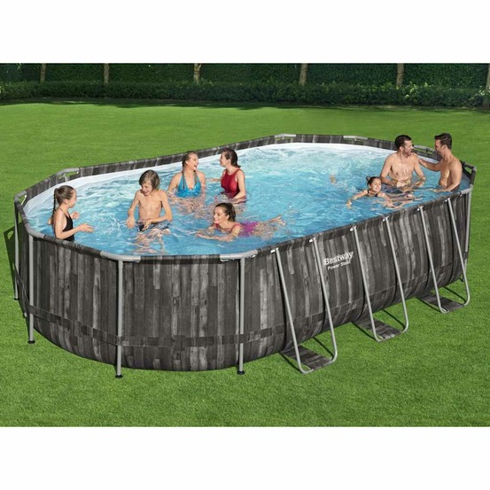 Ensemble de piscine ovale power steel 488x305x107 cm