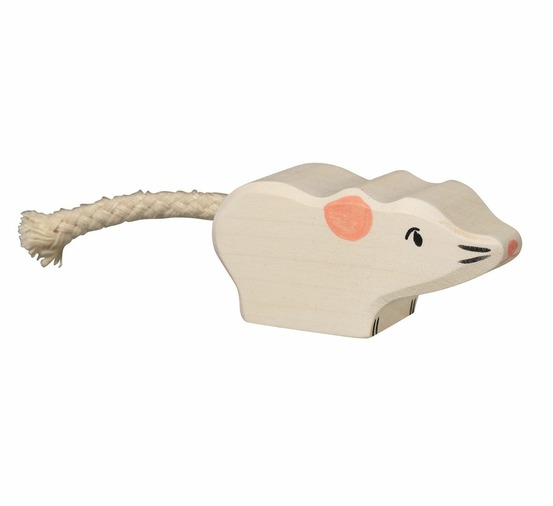 Figurine souris blanche