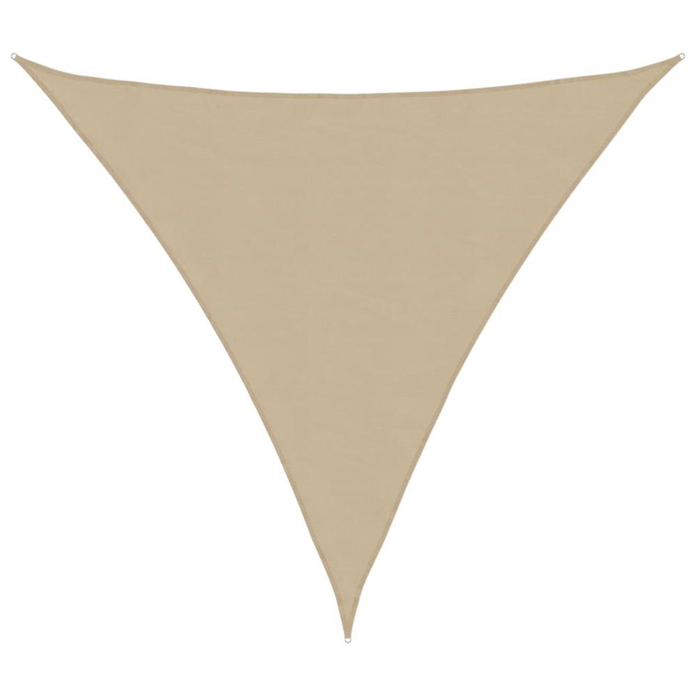 Voile d'ombrage beige 2x2x2 m 100 % polyester oxford
