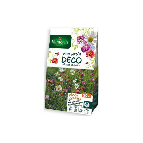 Sachet graines mélange de fleurs durable 50m2