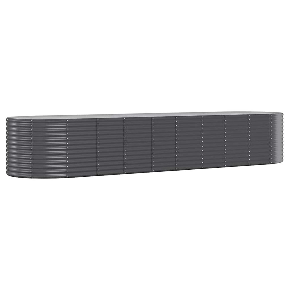 Lit surélevé de jardin acier galvanisé anthracite
