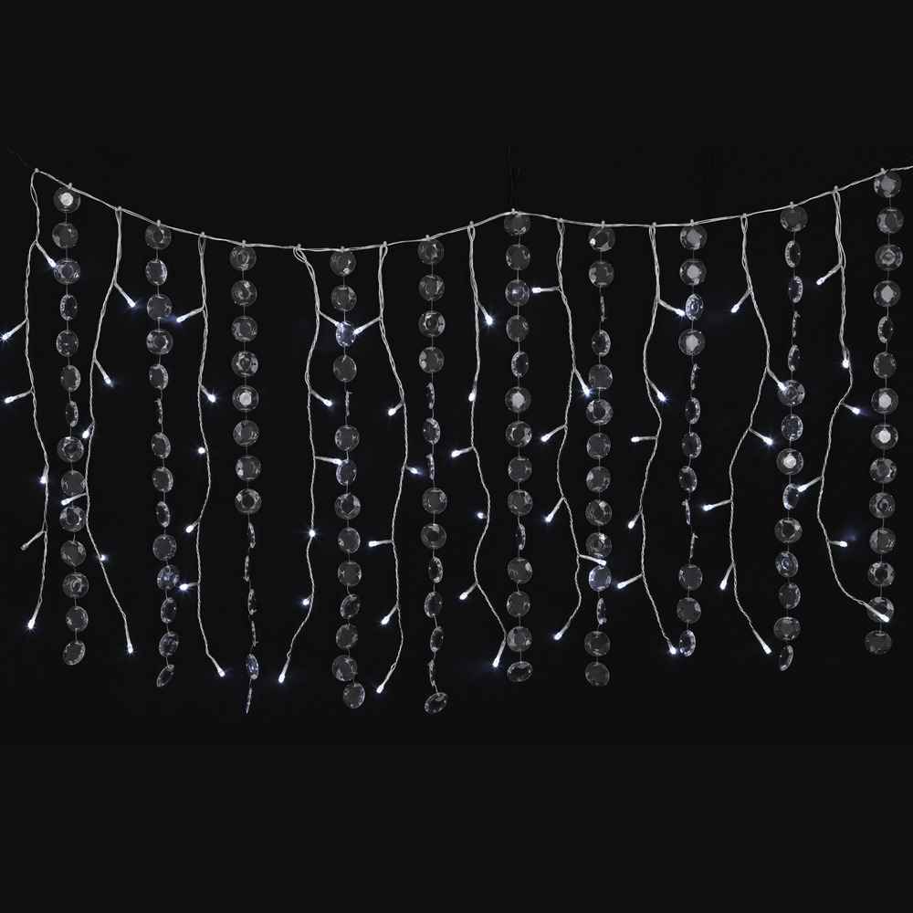Guirlande rideau de diamant 60 led