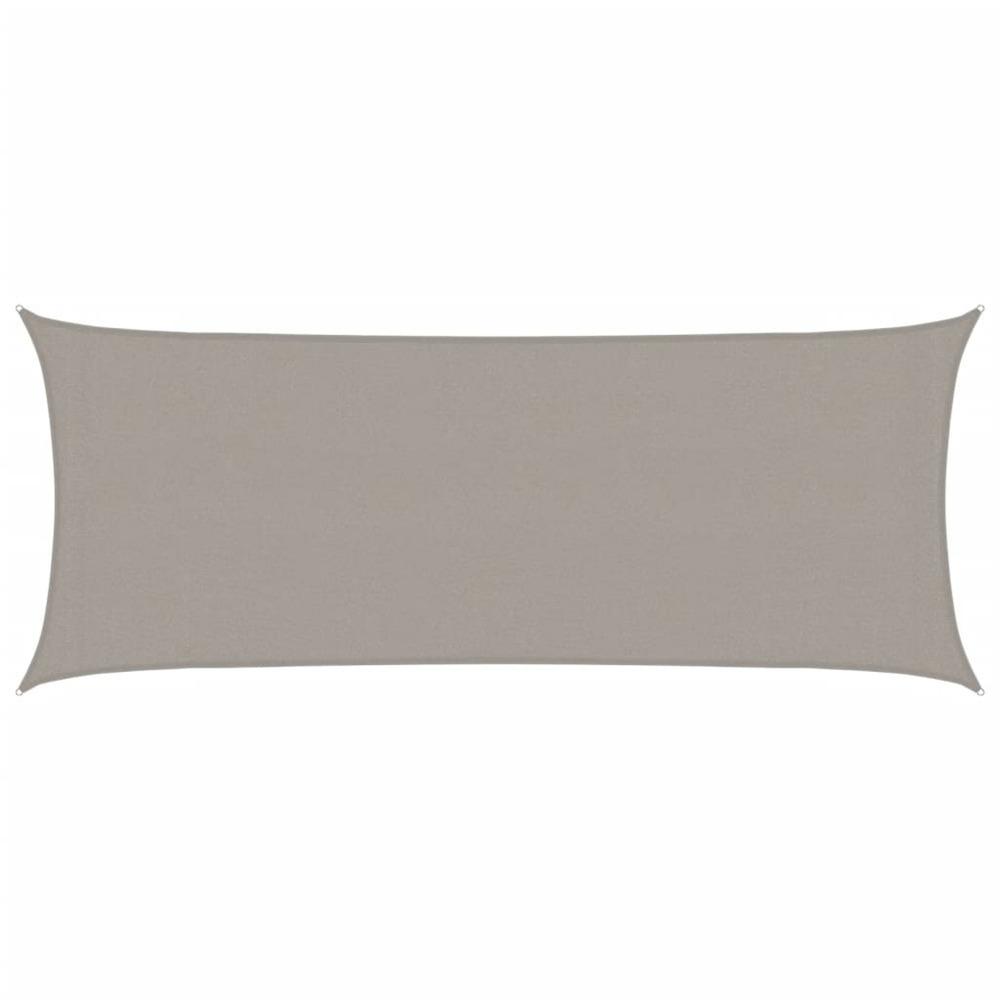 Voile d'ombrage 160 g/m² rectangulaire gris clair 2x4,5 m pehd