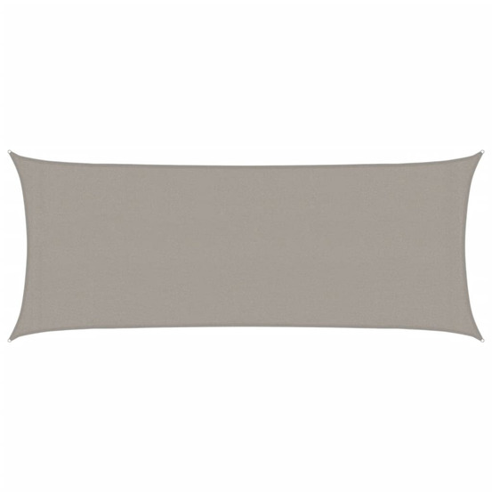 Voile d'ombrage 160 g/m² rectangulaire gris clair 2x4,5 m pehd