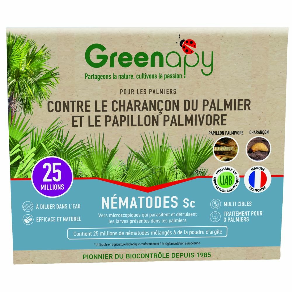 Nématodes sc anti charançon rouge du palmier 25m