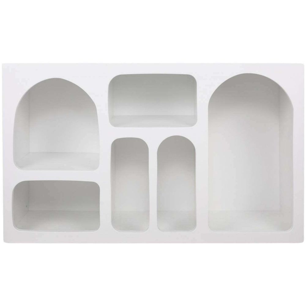 Etagère avec niches liva blanc