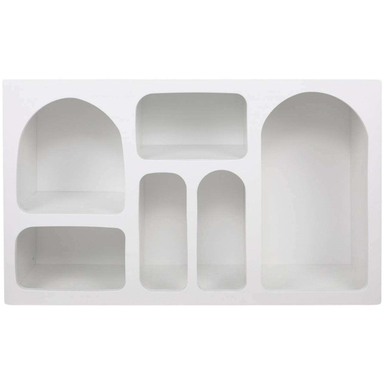 Etagère avec niches liva blanc