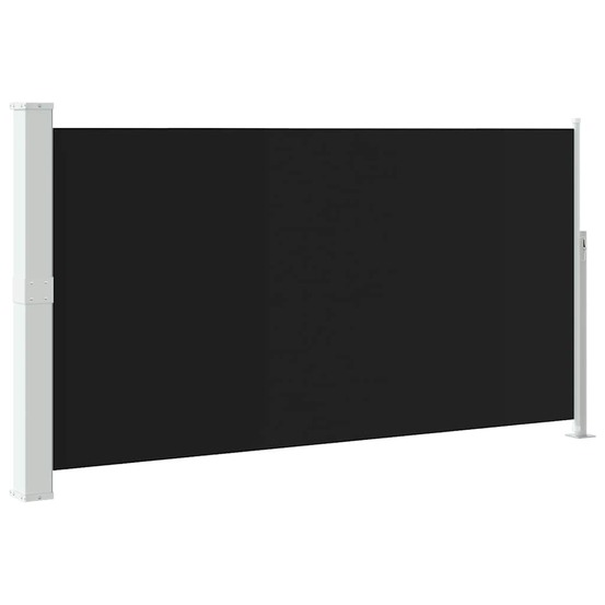 Auvent latéral rétractable de patio 170x300 cm noir