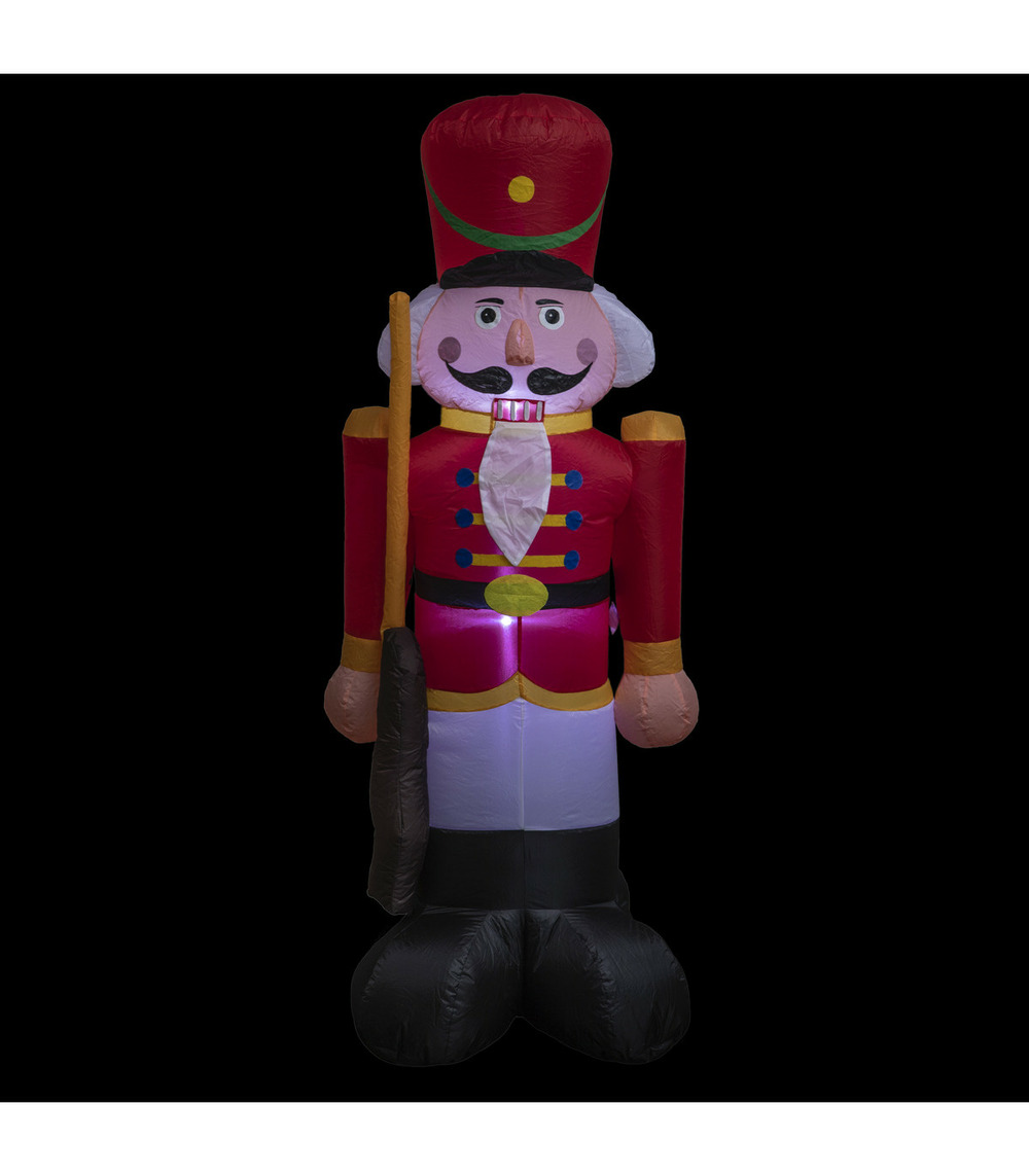 Décoration gonflable casse noisette lumineux et musical h 180 cm