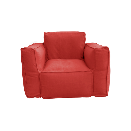 Canapé salon de jardin modulable 90x75x65cm terracotta