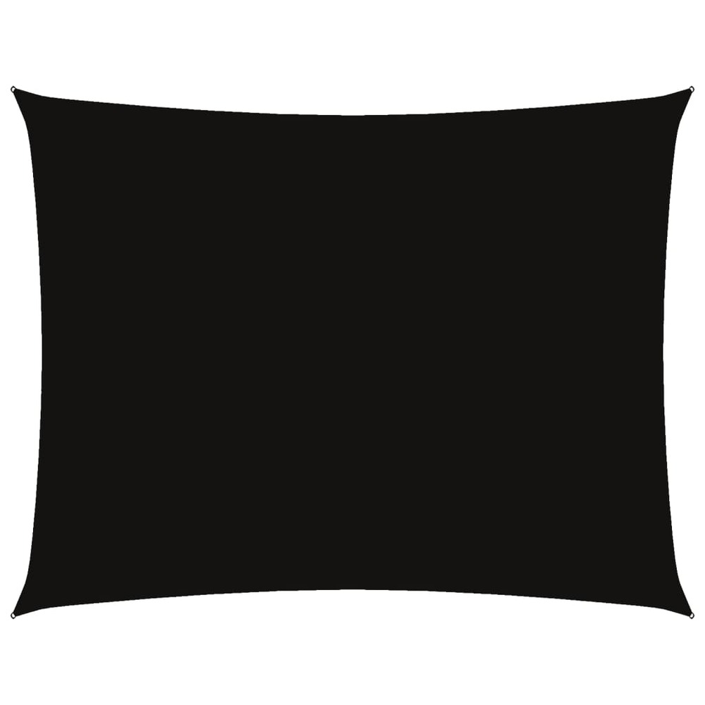Voile de parasol tissu oxford rectangulaire 6x7 m noir