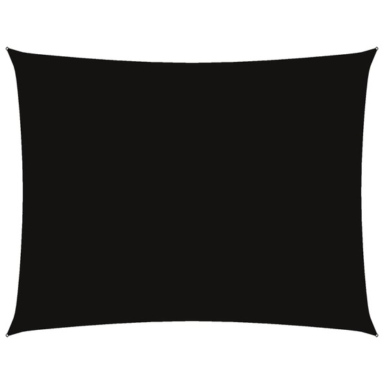 Voile de parasol tissu oxford rectangulaire 6x7 m noir
