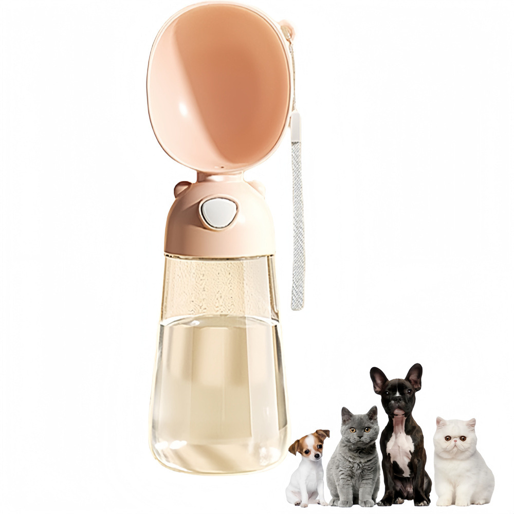 Goûteur d'eau portable pour chien brun