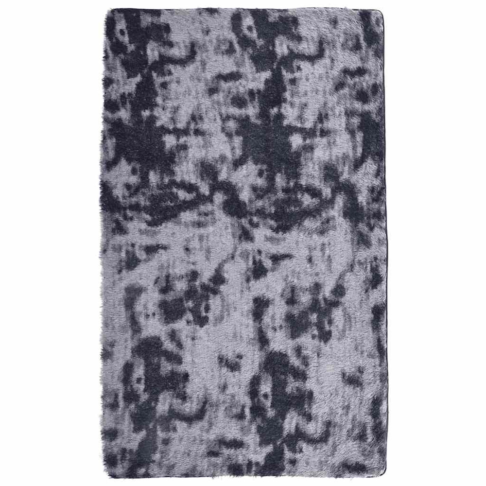 Tapis shaggy à poils longs navarra gris foncé 80x150 cm