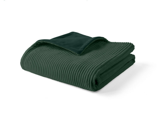 Palerma - plaid - 100x140 cm - en velours côtelé et velours