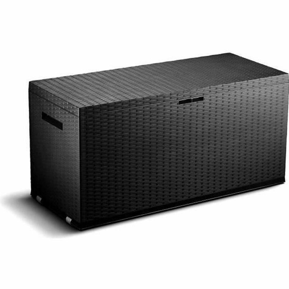 Coffre de rangement tood en résine gris anthracite 120 x 52 x 60 cm - 350 l