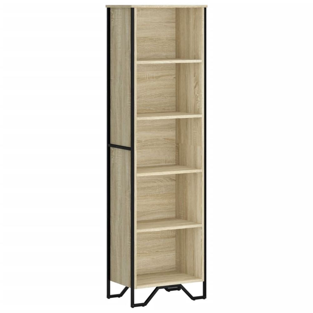 Bibliothèque chêne sonoma 50x31x169 cm bois d'ingénierie