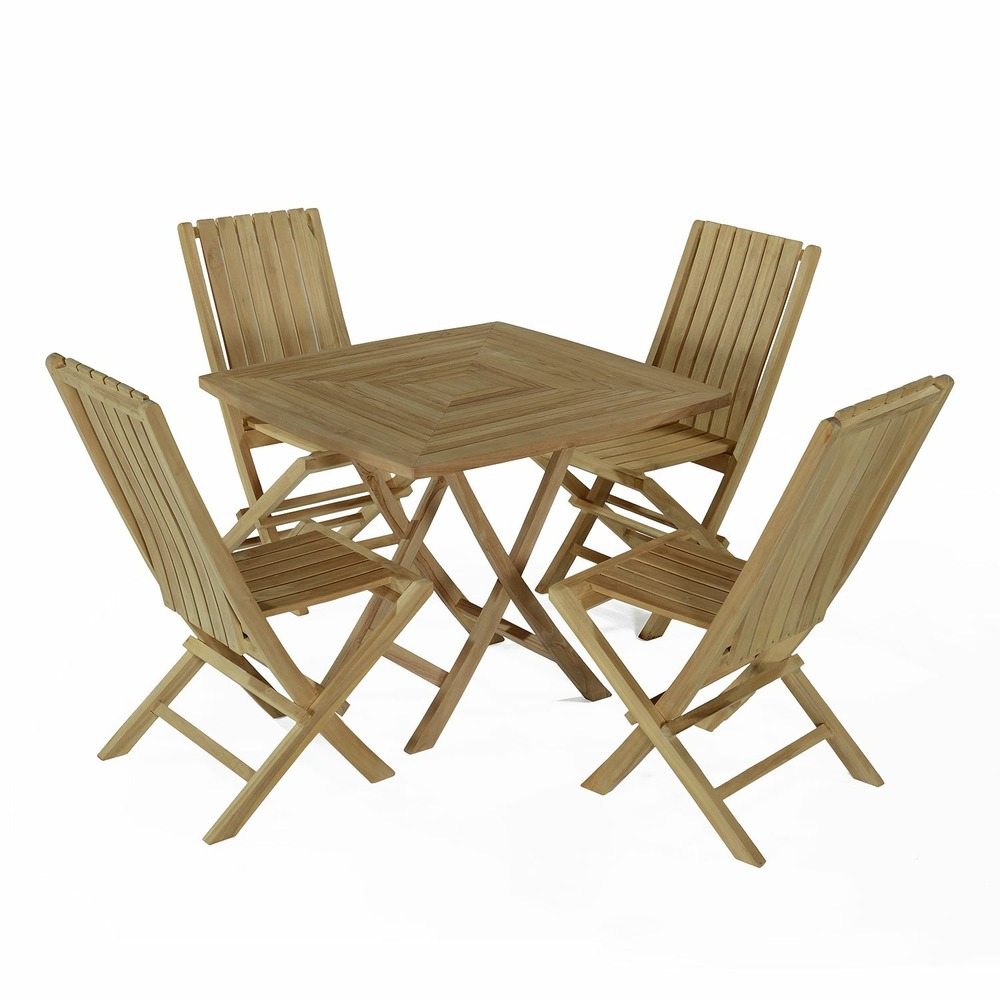 Salon de jardin en teck massif antibes, 4 places