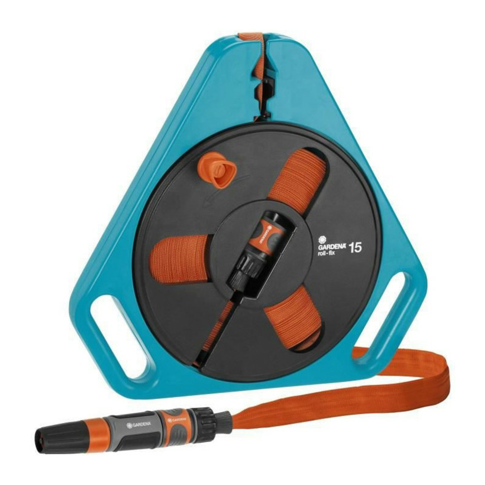 Gardena tuyau plat textile classic 15 en boitier-enrouleur - longueur 15m - o12mm - pression max 25 bar - garantie 5 ans 756-20