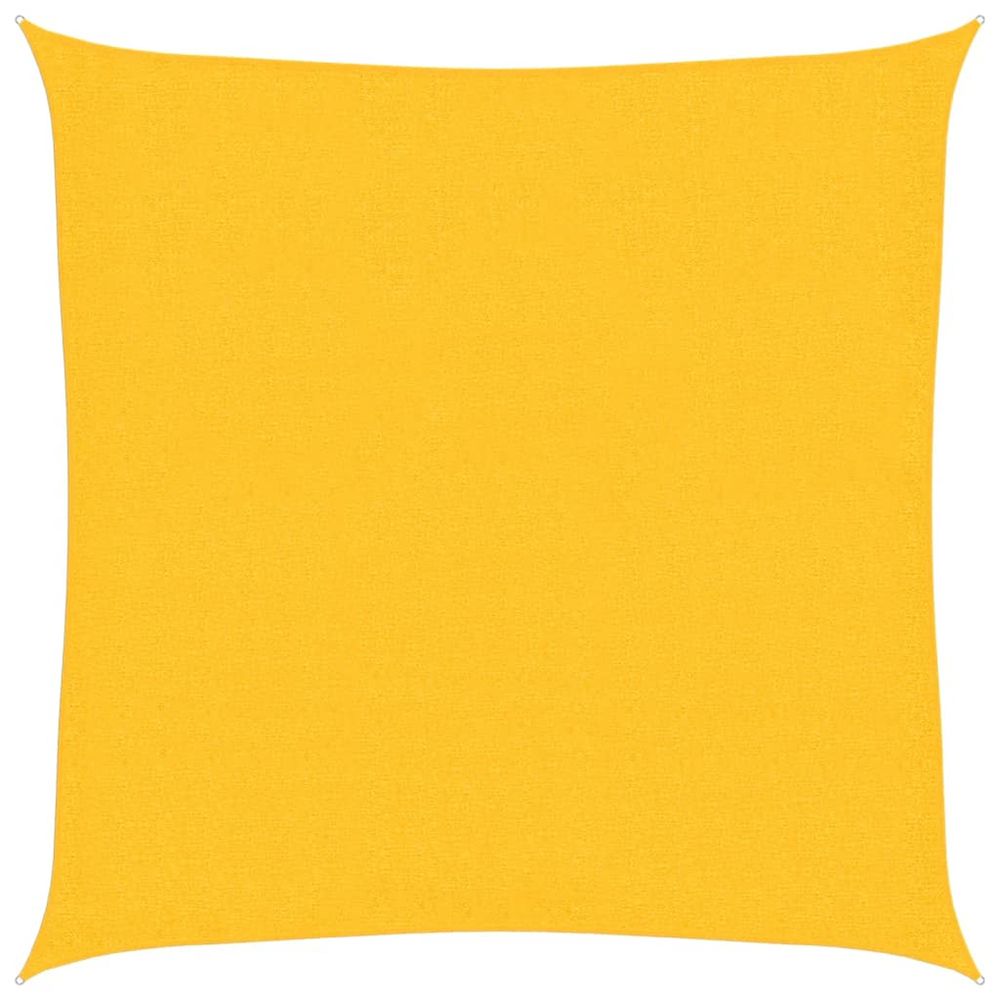 Voile d'ombrage 160 g/m² jaune 3,6x3,6 m pehd