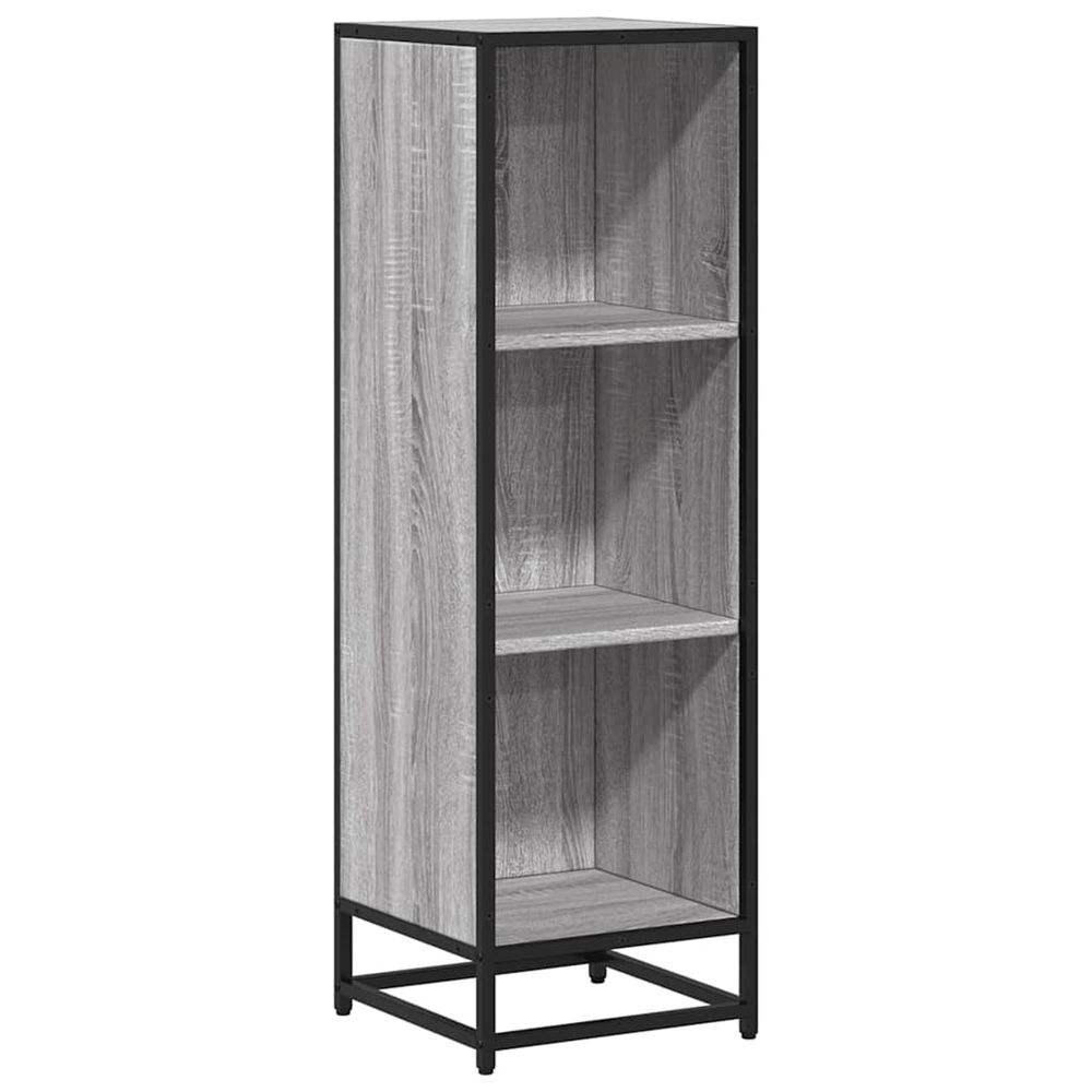 Bibliothèque sonoma gris 33,5x33x107,5 cm bois d'ingénierie