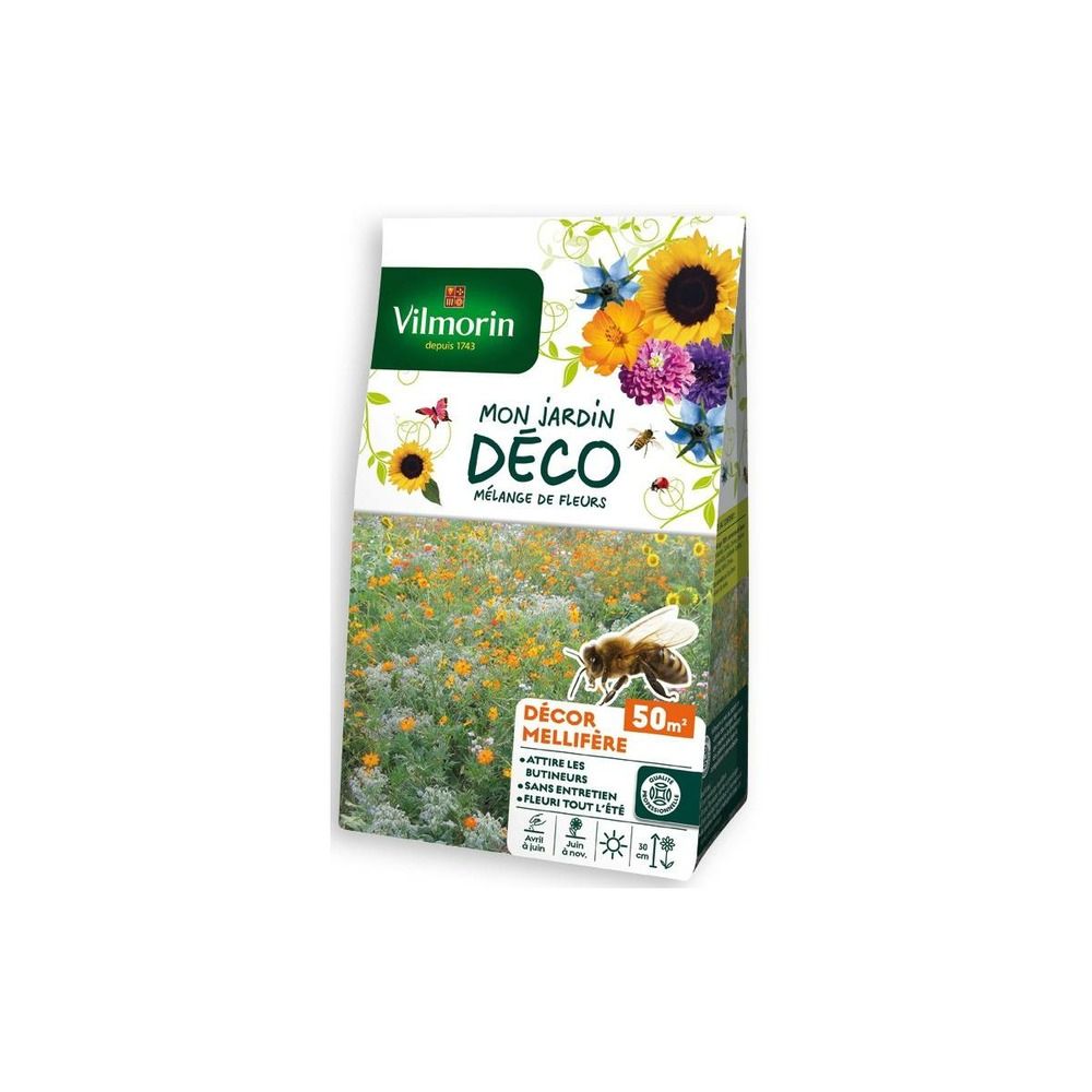 Sachet graines mélange de fleurs mellifères 50m2