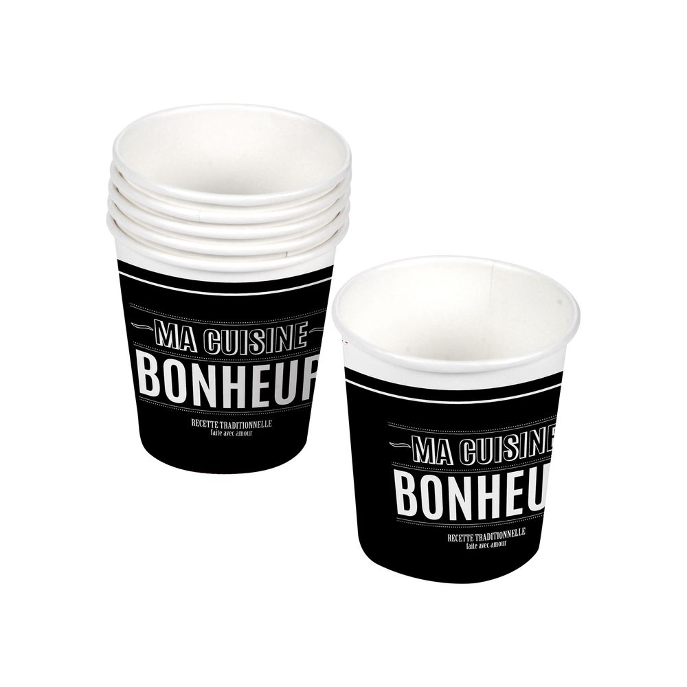 Set de 10 gobelets en carton ma cuisine