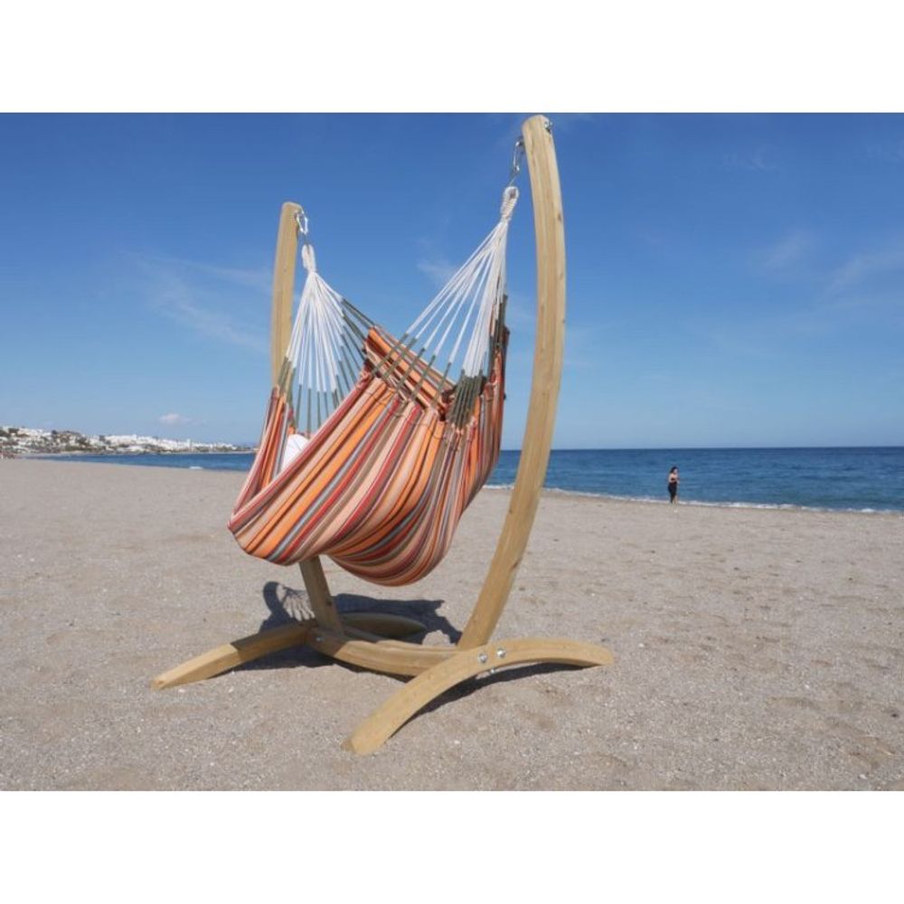Support en bois + hamac chaise xl aguilas