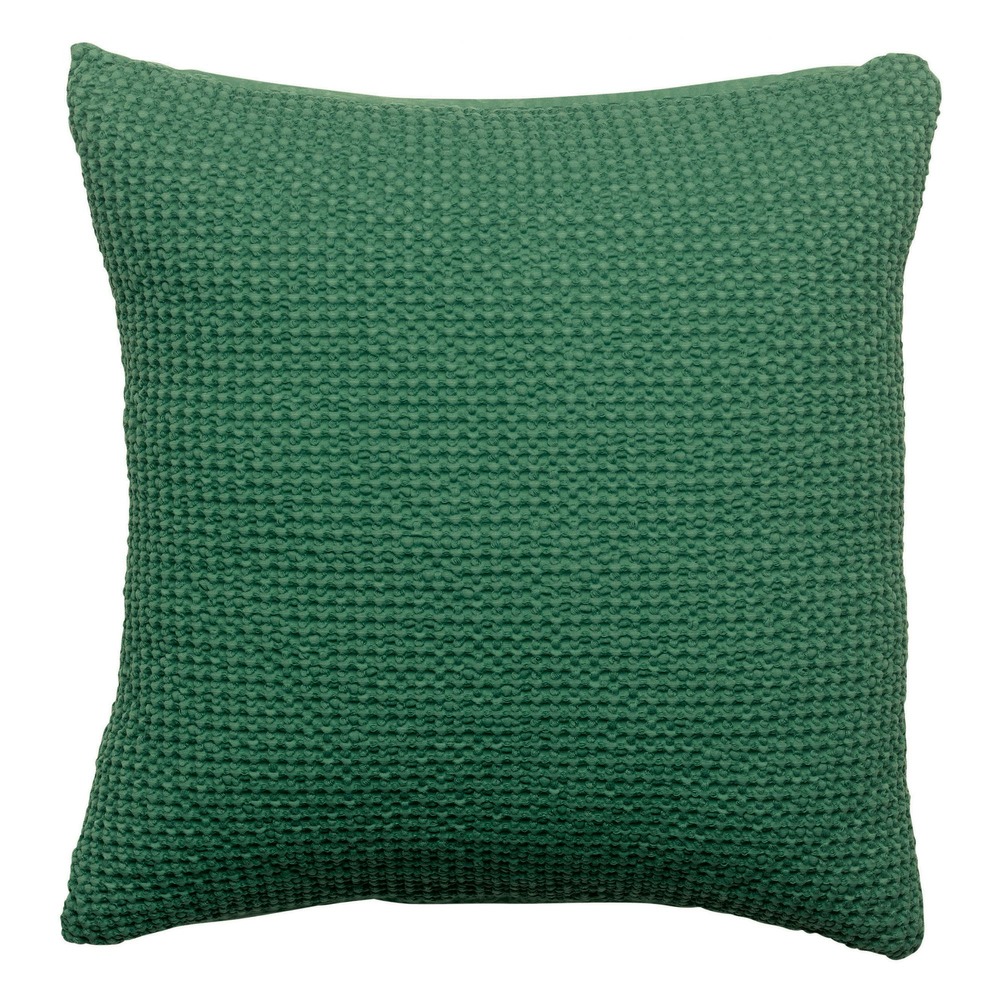 Coussin stonewashed maia epicea 45 x 45 cm