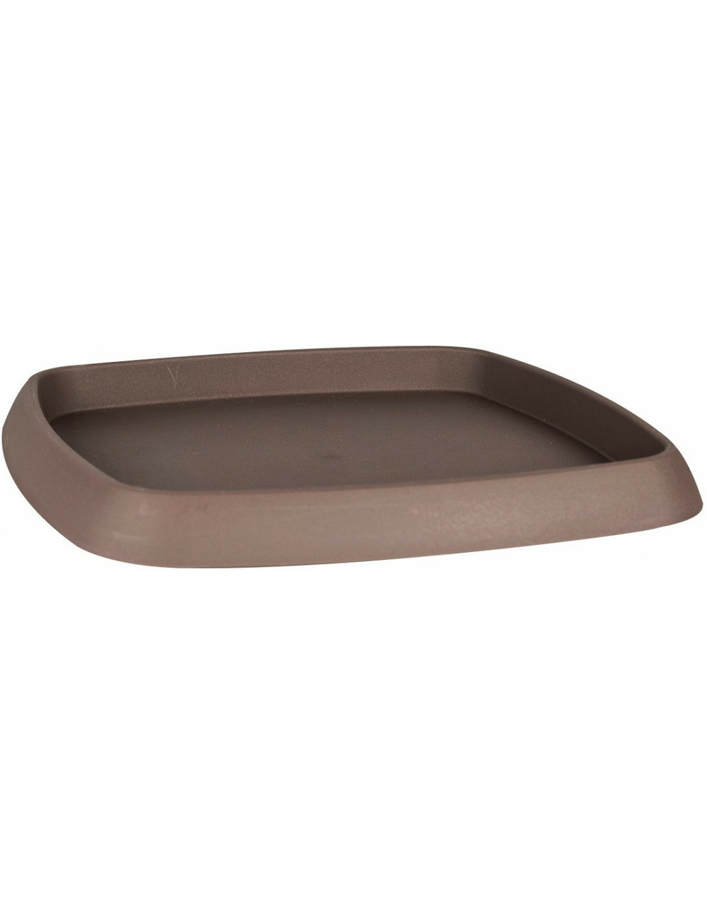 Soucoupe taupe 17,5x17,5x1,5cm