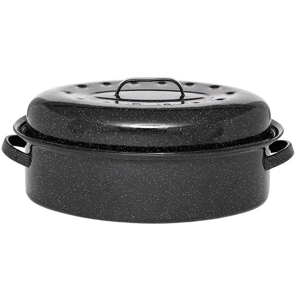 Cocotte ovale en acier carbon 46x31cm - 0509