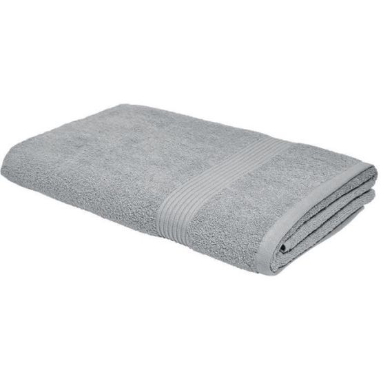 Essential - maxi drap de bain 90x150 cm 100% coton coloris acier
