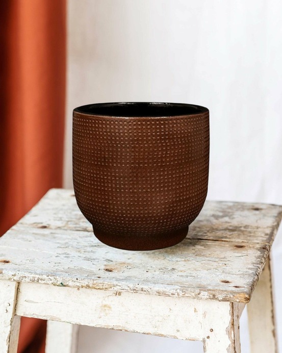 Pot lykke brun 18 cm