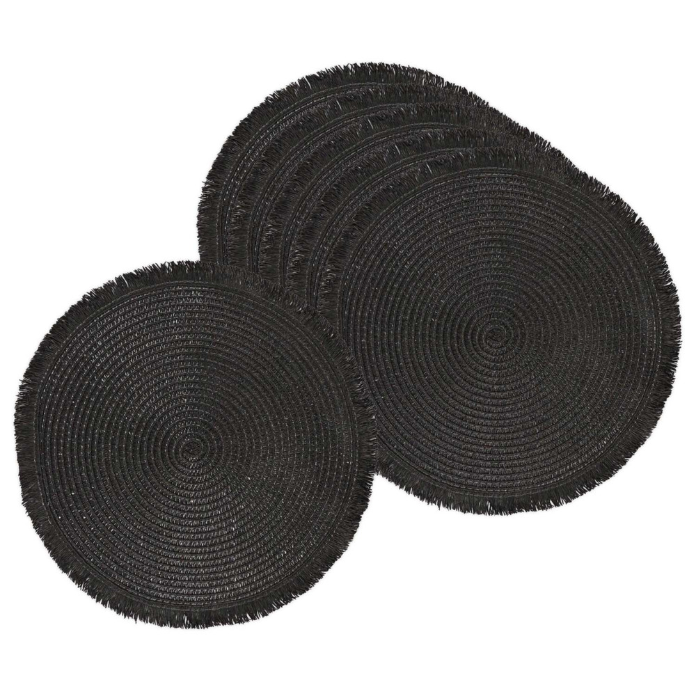 Set de table rond avec franges 38 cm