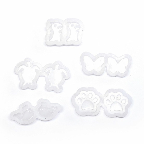 5 mini moules pour bijoux animaux