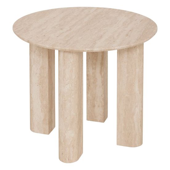 Table d'appoint anaya beige 50,5x50,5cm