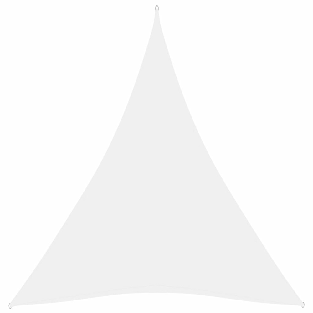 Voile d'ombrage parasol tissu oxford triangulaire 4 x 5 x 5 m blanc