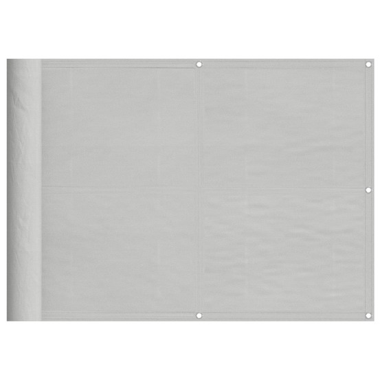 Écran de balcon gris clair 75x300 cm 100% polyester oxford