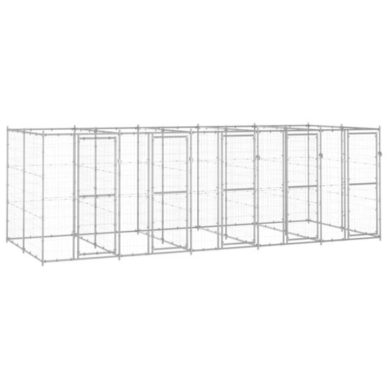 Chenil extérieur acier galvanisé 12,1 m²