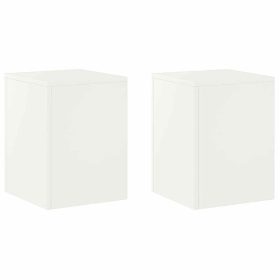 Support de plante 2 pcs blanc 30 x 30 x 40 cm acier
