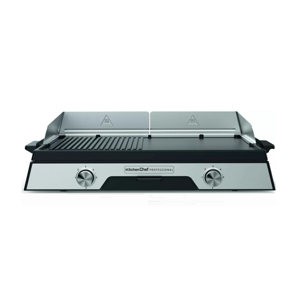 Plancha électrique 2200w plaque inox 52 x 31.5cm - planchaduo2200