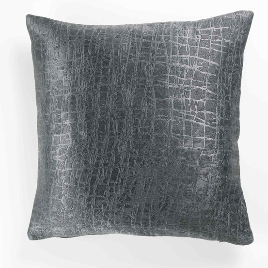 Housse de coussin occultant velours opacia anthracite
