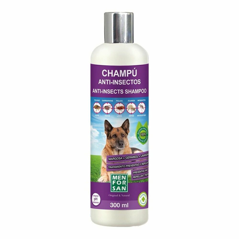 Shampooing menforsan chien répulsif d'insectes 300 ml