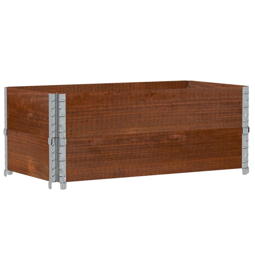 Jardinière d'extérieur marron 100x50 cm bois massif de pin