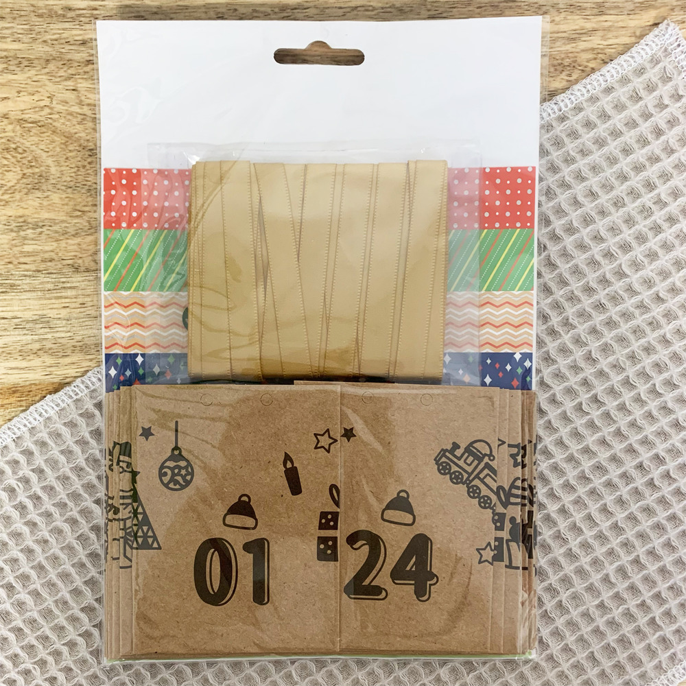 Kit pour faire son propre calendrier de l'avent - berlingots kraft