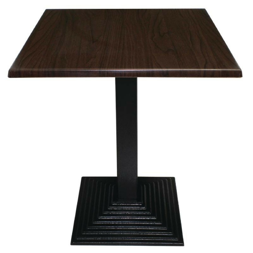 Plateau de table carré marron foncé 700 mm - bolero