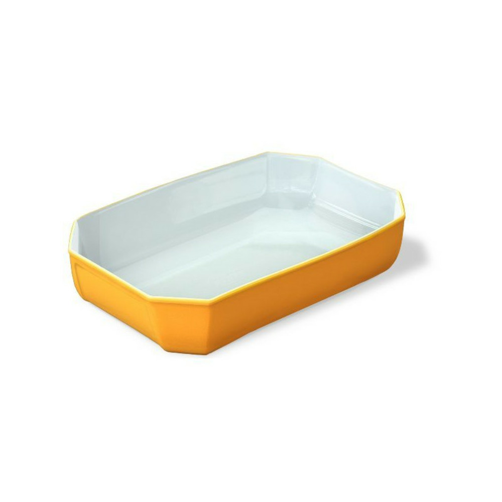Plat a four rect 33x22 jaune colors pyrex - 295b008/7145